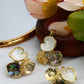 Abalone Trio Pendant Set - Iridescent Shell Luxury Necklace & Earrings | Anti Tarnish Coating