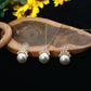 Royal Pearl Drop Pendant Set - White Pearl Necklace & Earrings | Gold Plated Luxury Finish
