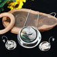 Spiral Abalone Pendant Set - Silver Finish Statement Necklace & Earrings | Anti Tarnish
