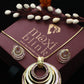 Layered Circle Pendant Set - Gold Plated Multi Ring Necklace & Earrings | Anti Tarnish Coating