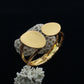 Anti-Tarnish Stainless Steel Bracelet — Matte Gold Pebble Cuff