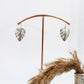 Leaf Cutwork Oxidised German Silver Earrings | Monstera Inspired Boho Earrings