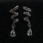 Spiral Diamond Drop Earrings