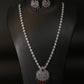 Ruby Chandelier Bridal AD Necklace Set