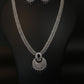 Sapphire Moon Fan AD Necklace Set