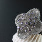 Lavender Sparkle Bloom Finger Ring
