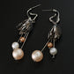 Artistic Drop Bead Dangle Earrings | Designer Anti-Tarnish Jewelry