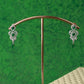 Emerald Drops Curved Layer Necklace Set