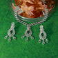 Leaf Drop Emerald AD Necklace Set