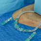Aqua Block Elegant Diamond Necklace Set