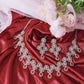 Royal Ruby Swirl Necklace Set