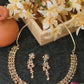Sunburst Leaf Gold Necklace Set