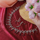 Ruby Loop Cascade AD Necklace Set