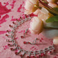 Ruby Loop Cascade AD Necklace Set