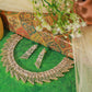 Golden Cascade Art Deco Necklace Set