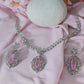 Regal Violet Elongated Necklace Set