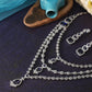 Triple Layer Sapphire Glamour Necklace Set