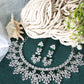 Majestic Green Bridal Choker Necklace Set