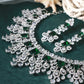 Majestic Green Bridal Choker Necklace Set