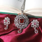 Vintage Ruby Pendant AD Necklace Set
