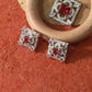 Square Ruby Classic Pendant Set