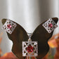 Square Ruby Classic Pendant Set