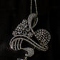 Abstract Blooming Swan Necklace Set