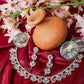 Ruby Floral Sparkle Necklace Set