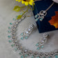 Aqua Droplet Diamond Necklace Set