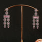 Pink Dual-Layer Festive AD Necklace Set
