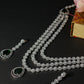 Layered Emerald AD Necklace Set