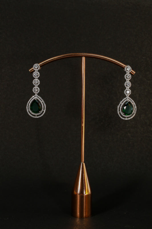 Layered Emerald AD Necklace Set