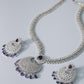 Sapphire Moon Fan AD Necklace Set