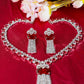 Ruby Tassel Classic AD Necklace Set