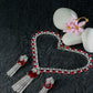 Ruby Tassel Classic AD Necklace Set