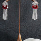 Ruby Tassel Classic AD Necklace Set