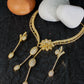 Golden Sparkle Bloom Necklace Set