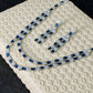 Midnight Sapphire Double-Strand Necklace Set