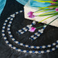 Midnight Sapphire Double-Strand Necklace Set