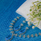 Royal Blue Drop AD Necklace Set | Statement Wedding Jewelry