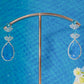 Royal Blue Drop AD Necklace Set | Statement Wedding Jewelry