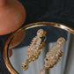 Gold-Plated Crystal Bridal Choker Set with Maang Tikka