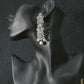 Silver-Plated Floral Pearl Choker Set with Earrings