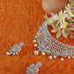Designer Pearl and Stone Choker Set with Earrings