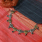Pentagon Motif Oxidised Pendant Necklace in Dual Tone