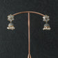 Elegant Dual-Tone Beaded Replica Necklace Set with Earrings for Women