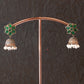 Green and Gold Tribal Pendant Necklace for Women