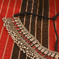 Red Stone Choker with Antique Floral Design for Women