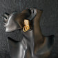 Gold-Plated Hoop Cluster Earrings