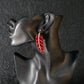 Enamel Leaf Design Gold Tone Premium Earrings